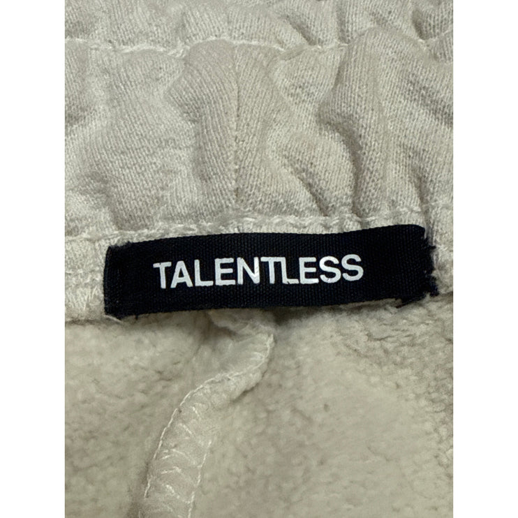 Talentless Cream High Rise Gym Athletic Activewear Trousers Jogger Sweat Pants M