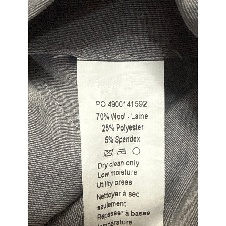 Calvin Klein Men's Gray Wool High Rise Straight Chino Trousers Dress Pants Sz 32