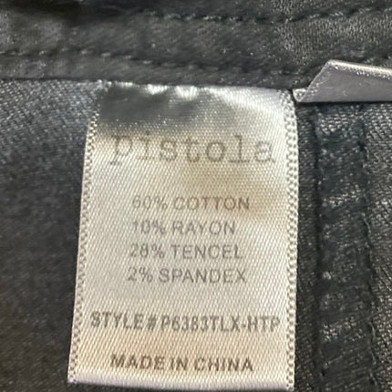 Pistola Women's Black Skinny Leg High Waist Lace Up Denim Jeans Pants Size Sz 29