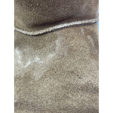 KOOLABURRA BY UGG Burra Brown Faux Fur Shearling Suede Mini Ankle Boots Size 8