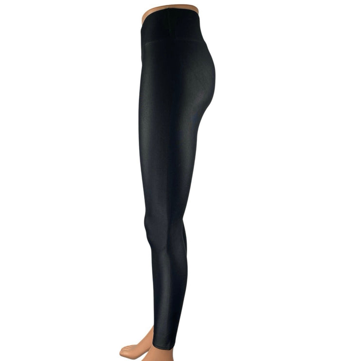 Carbon38 Women's Black Mid Rise Yoga Workout Running Athletic Leggings Pants S