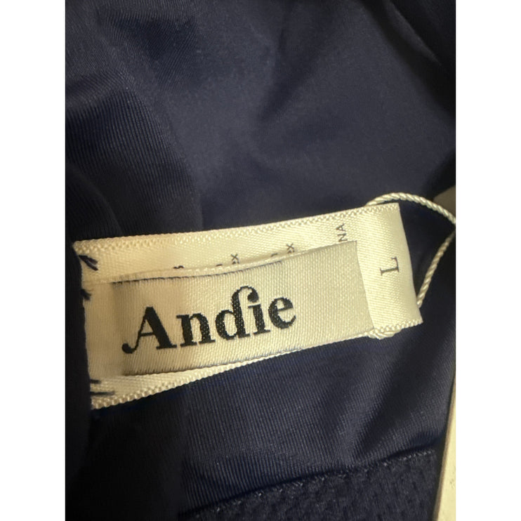 NEW Andie Jetties Sleeveless Crossover Back Cami One Piece Swimsuit Swimwear L