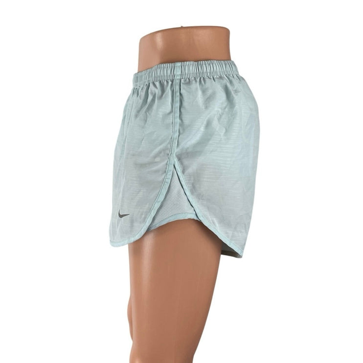 Nike Dri Fit Women's Blue High Rise Yoga Workout Athletic Running Shorts Size M