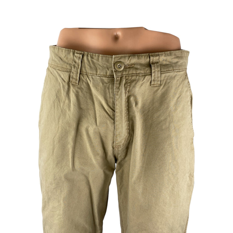 Old Navy Men's Beige High Rise Slim Straight Leg Chino Trouser Dress Pants 32/34