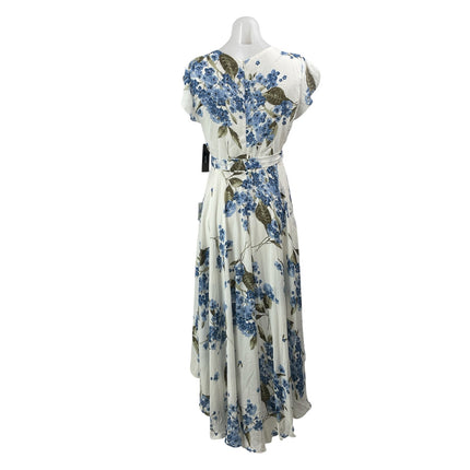 NEW Lulus French Country Side White Floral Asymmetrical Hem Hi-Low Dress Size L