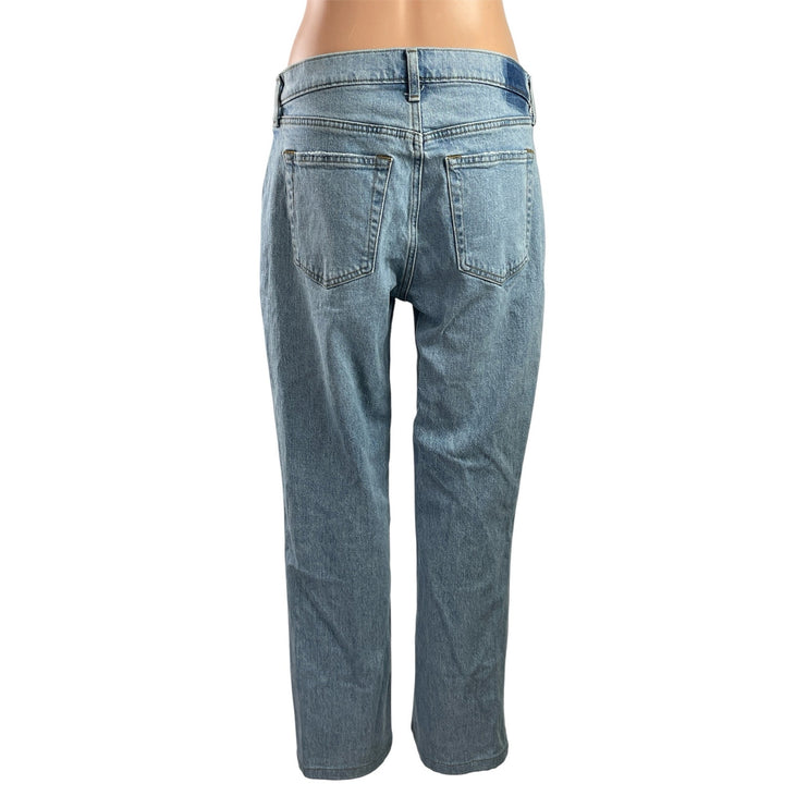 Abercrombie & Fitch Baggy Low Rise Light Wash Straight Leg Denim Jeans Pants 28
