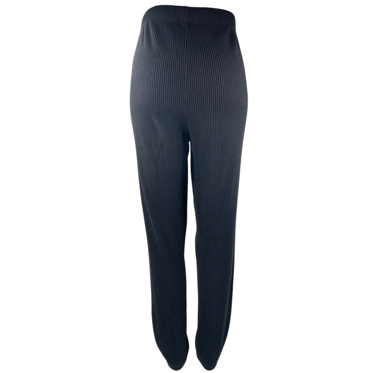 Gap Body Women's Black Ribbed Knit High Rise Jogger Lounge Sweat Pants Size L