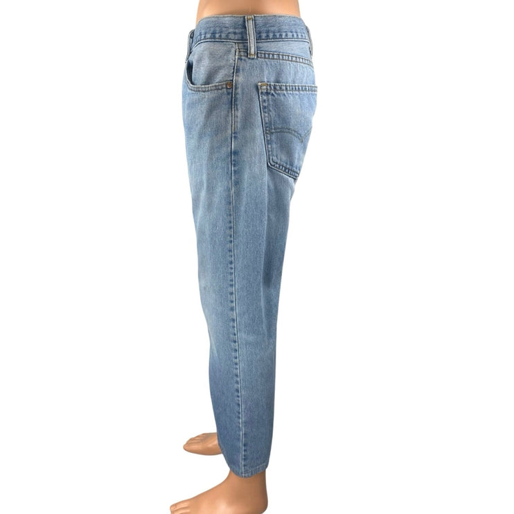 Levi's 550 Men's Blue Distressed Straight Leg Relaxed Fit Denim Jeans Size 33