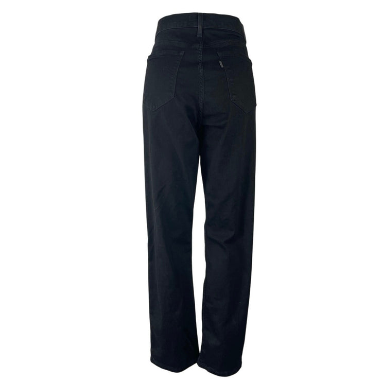 Levi's Classic Straight Women's Black High Rise Relaxed Denim Jeans Size XL