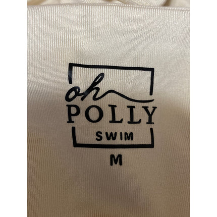 Oh Polly Beige Strappy Thong Tank Bralette Two Piece Bikini Set Swimwear Size M