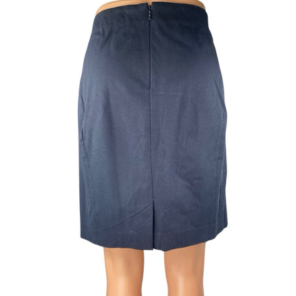 Banana Republic Women's Blue High Waisted Zipper Mini Pencil A-Line Skirt Size 6