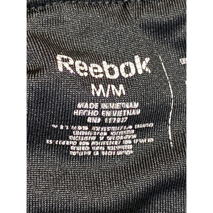 Reebok CrossFit One Black Geometric Yoga Gym Track Athletic Activewear Shorts M