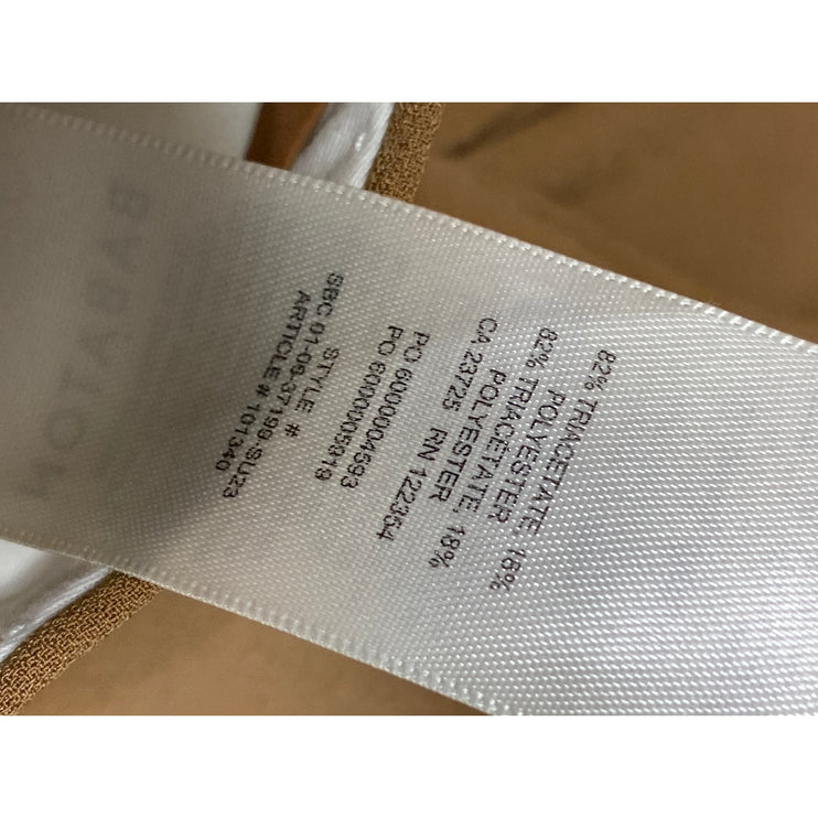 Aritzia Babaton Women's Tan High Waisted Wide Leg Straight Trousers Pants Size 4