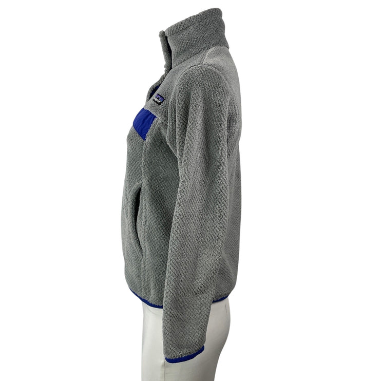 Patagonia Re-Tool Snap-T Gray Long Sleeves Pullover Fleece Coat Jacket Size XXS