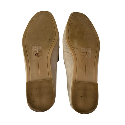 Dolce Vita Catela Womens Dune Suede Square Toe Slip On Flats Loafers Shoes Sz 8