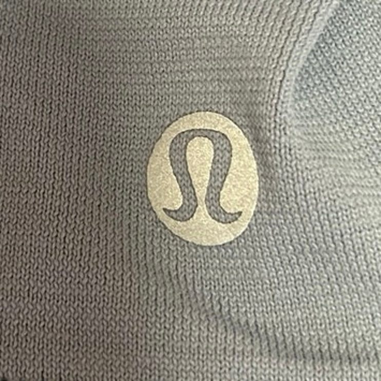 Lululemon Blue Boxy Crew Neck Pullover Soft Running Athletic Tank Top Size M