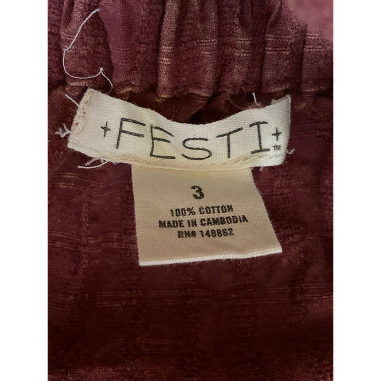 Festi Women's Brown Sleeveless Cami Camisole Open Tie Back Midi A-Line Dress 3