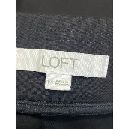 Ann Taylor LOFT Women's Black High Rise Pleated Straight Trousers Pants Size M