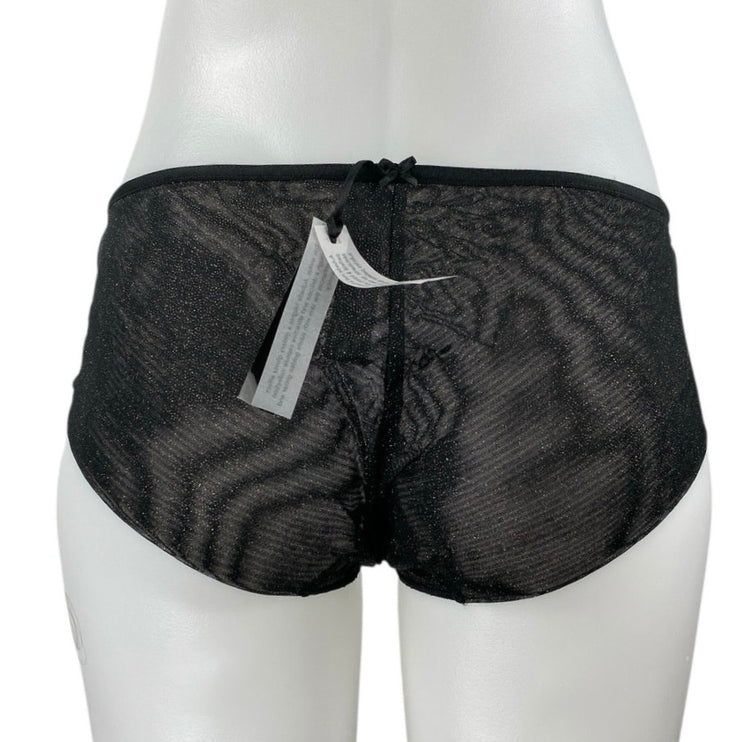 NEW Aubade Women's Black Sheer Mesh See Through Panty Undies Lingerie Size S