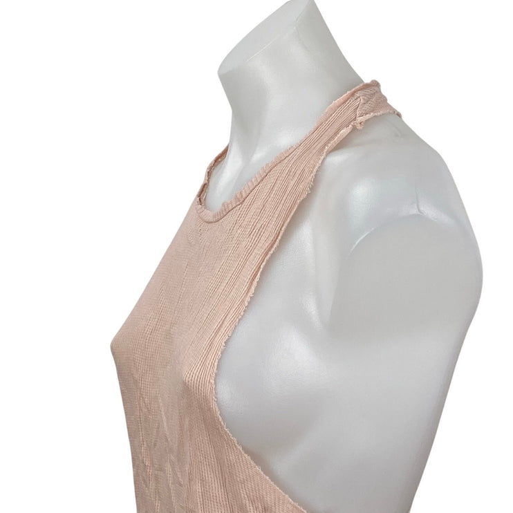 Alo Yoga Coral Peach Pink Racerback Workout Running Athletic Tank Top Size S