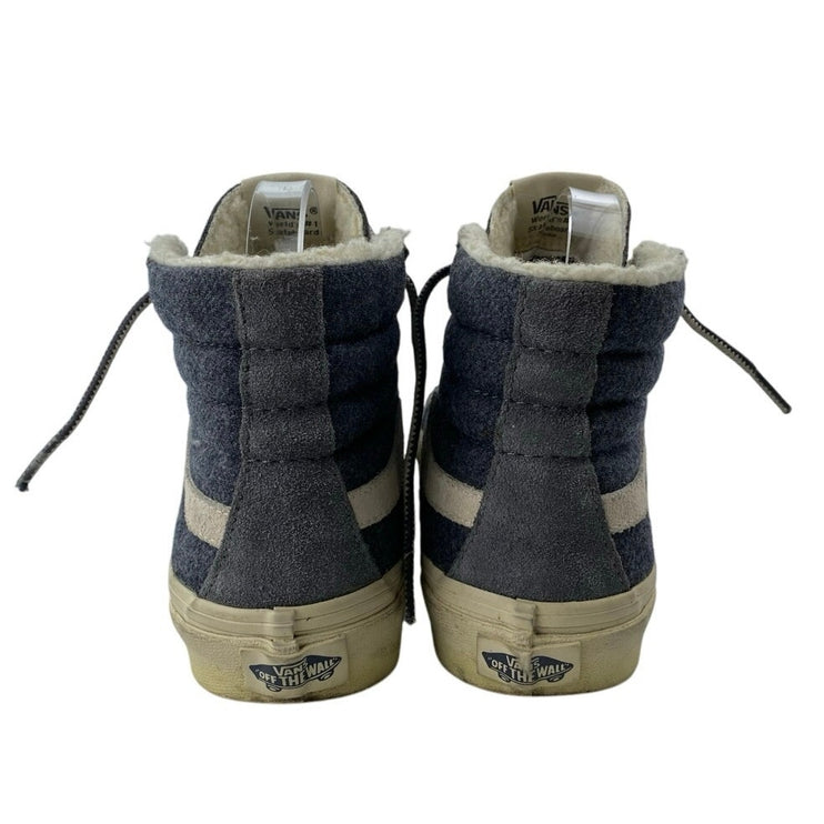 VANS SK8-HI Unisex Blue Gray Suede Lace Up Skateboard Sneakers Shoes M 5.5/ W 7