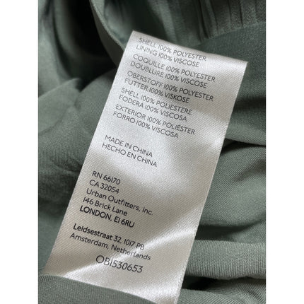 Anthropologie Maeve Women's Green Ruffled High Rise Mini Flounce Wrap Skirt Sz S