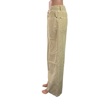 Urban Outfitters BDG Beige Corduroy High Waisted Wide Leg Baggy Pants Size 31