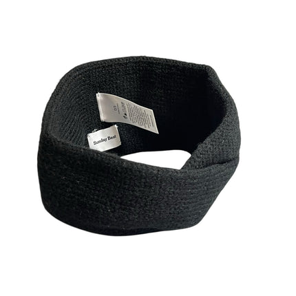 Aritzia Sunday Best Womens Black Waffle Knit Gym Athletic Activewear Headband OS