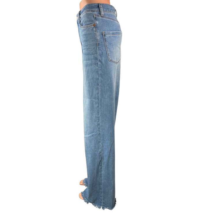 Blank NYC Women's Blue High Rise Franklin Ribcage Wide Leg Denim Jeans Size 29