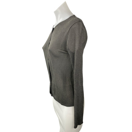 Banana Republic Gray Round Neck Long Sleeve Button Down Cardigan Sweater Top S