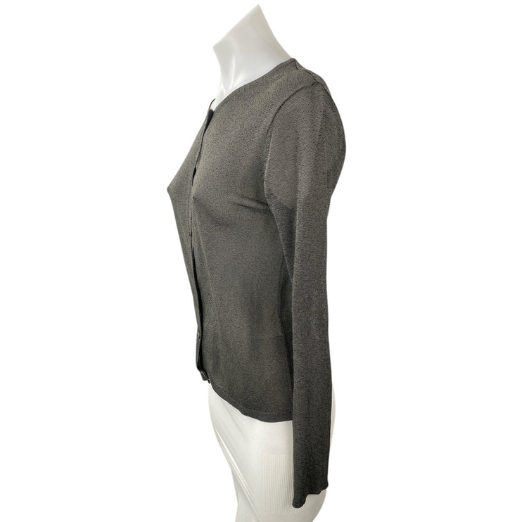 Banana Republic Gray Round Neck Long Sleeve Button Down Cardigan Sweater Top S
