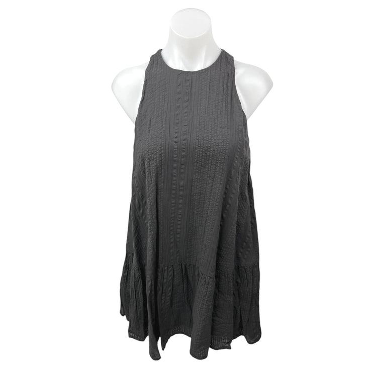 Urban Outfitters Women's Black Gauze Sleeveless Flowy Mini Shift Dress Size S