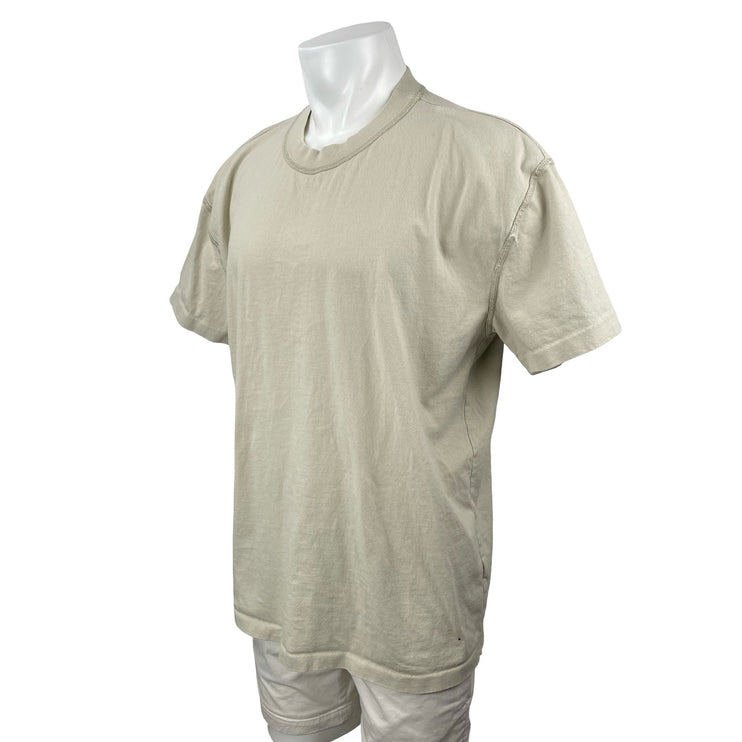 Allsaints Men's Khaki Crew Neck Short Sleeve Classic Tee Basic T-Shirt Top Sz M