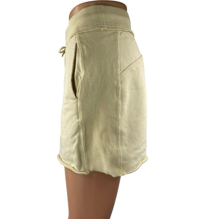 JoyLab Women's Yellow Drawstring High Waisted Workout Athletic Shorts Size M
