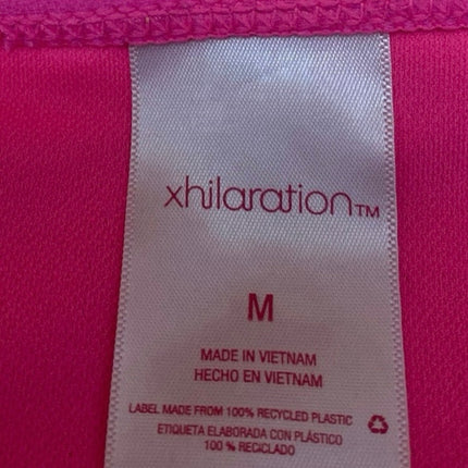 Xhilaration Pink Tank Cami Two Piece Swim Bikini Swimsuit Swimwear Set Sz M/L
