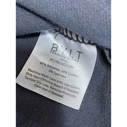 BYLT Men's Gray Crew Neck Short Sleeve Slim Casual Basic Tee T-Shirt Top Size M