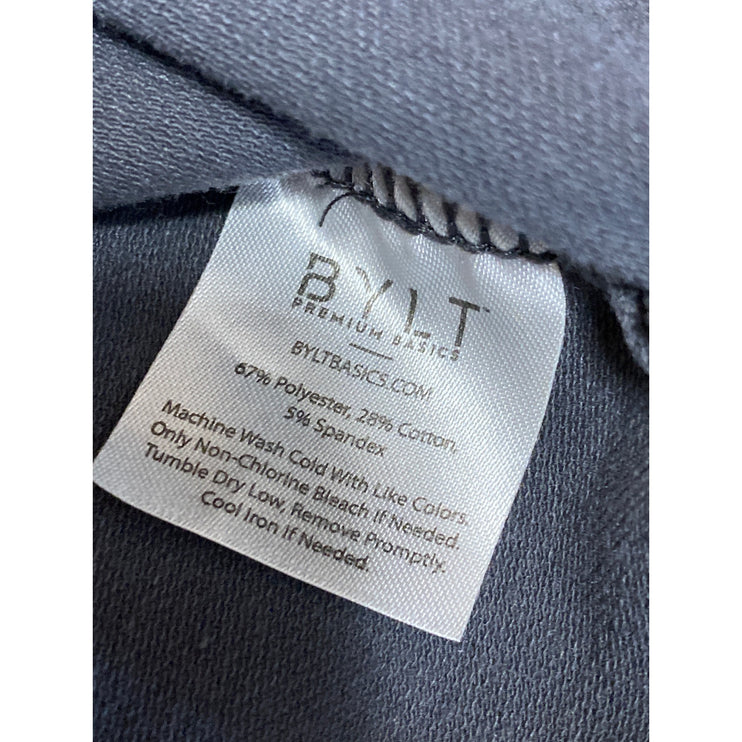 BYLT Men's Gray Crew Neck Short Sleeve Slim Casual Basic Tee T-Shirt Top Size M