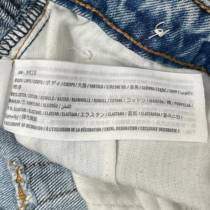 Abercrombie & Fitch The Dad Blue High Rise Straight Denim Jeans Pants0 Size 25/0