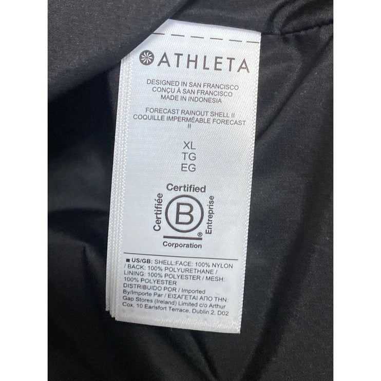 Athleta Women's Black Long Sleeve Hooded Hiking Hunting Athletic Coat Jacket XL