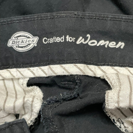 Dickies Womens Black Low Rise Straight Wide Leg Casual Denim Jeans Pants Size 8