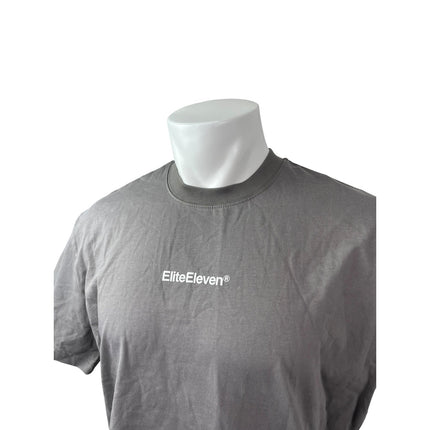 NEW Elite Eleven Certified Men's Gray Short Sleeve Crew Neck T Shirt Tee Top S