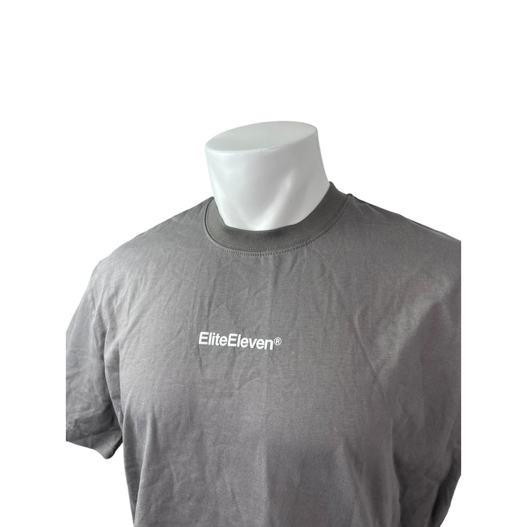 NEW Elite Eleven Certified Men's Gray Short Sleeve Crew Neck T Shirt Tee Top S