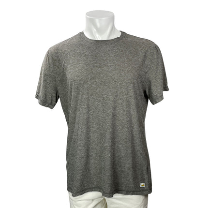 Vuori Men's Gray Short Sleeve Crew Neck Basic Workout T Shirt Tee Top Size L
