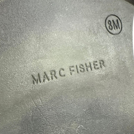 Marc Fisher Hazelton Womens Black Patent Leather BucklePlatform Loafers Shoes 8