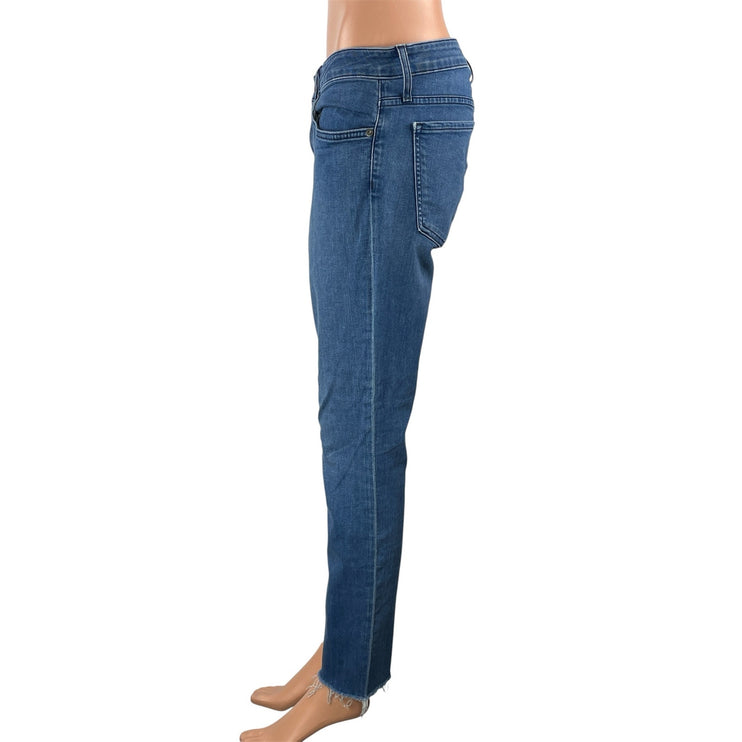 Joie Women's Blue Viola Mid Rise Medium Wash Stretch Skinny Denim Jeans Size 30