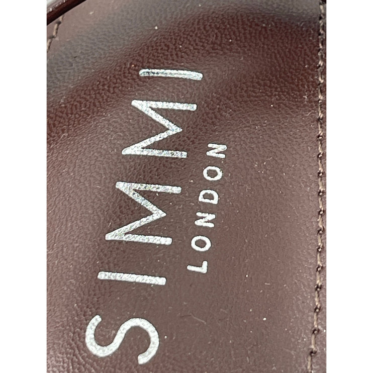 Simmi London Deanna Brown Stilleto Heels Gladiator Strappy Heels Sandals Size 6