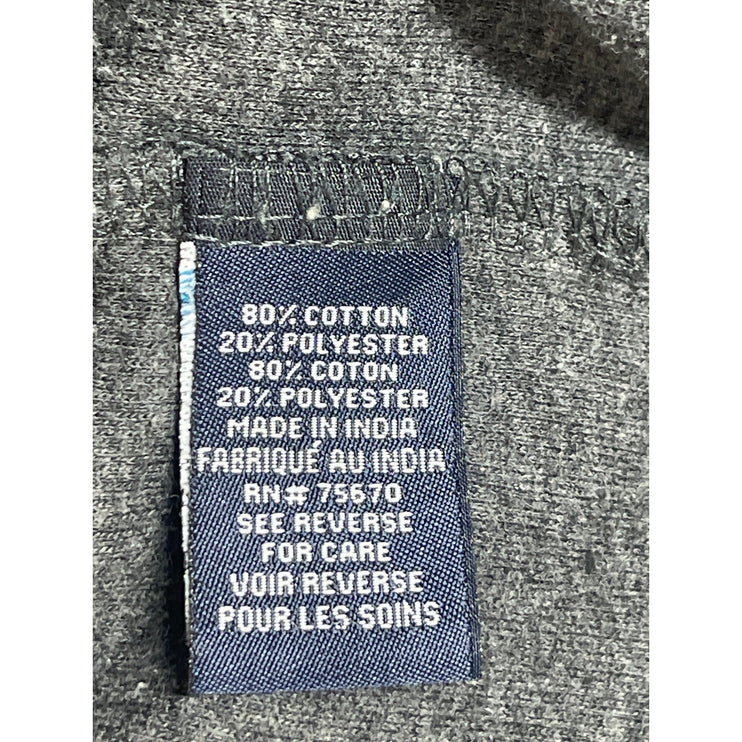 MBX Women's Gray Short Sleeve Chest Pocket Knit Button Down Shirt Top Size L