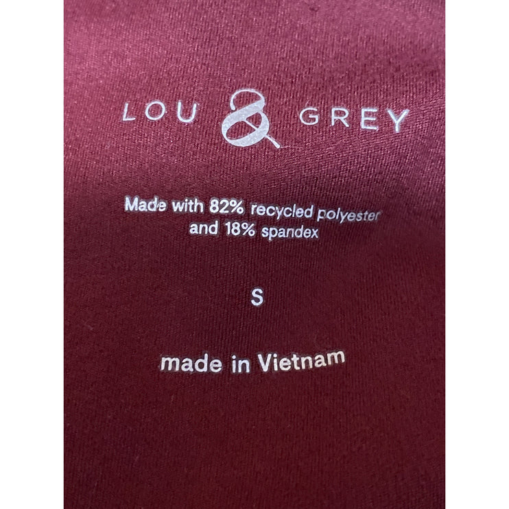Lou & Grey Women's Red High Rise Yoga Running Workout Athletic Leggings Pants S