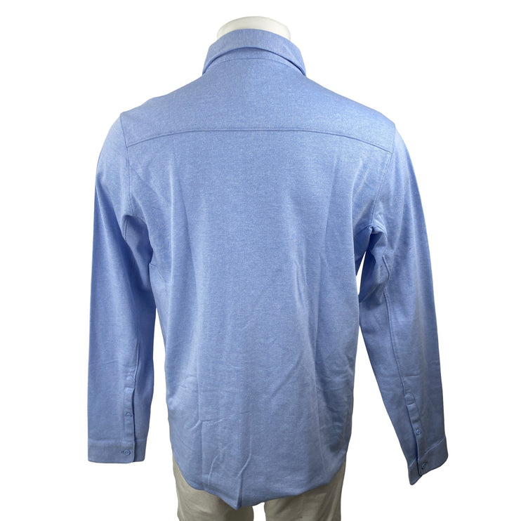 United Colors of Benetton Men's Blue Long Sleeve Button Down Shirt Top Size M