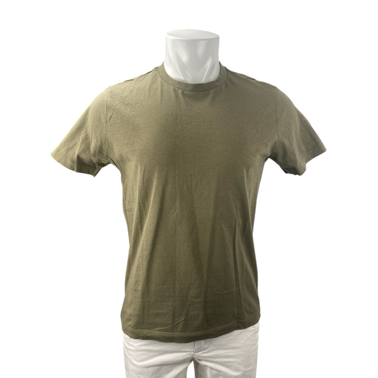 Mango MNG Men' Army Green Crewneck Short Sleeve Basic Tee T-shirt Top Size M